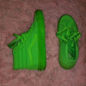 Neon Green Sk8-Hi Vans